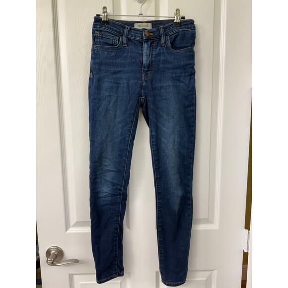 Madewell Denim - Madewell 9” mid rise skinny medium wash size 25